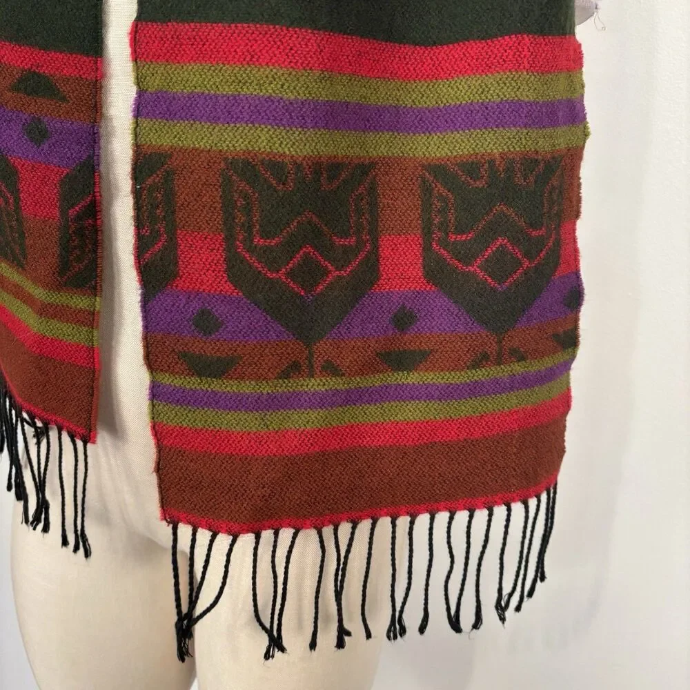 Aztec Southwestern Fringe Long Scarf